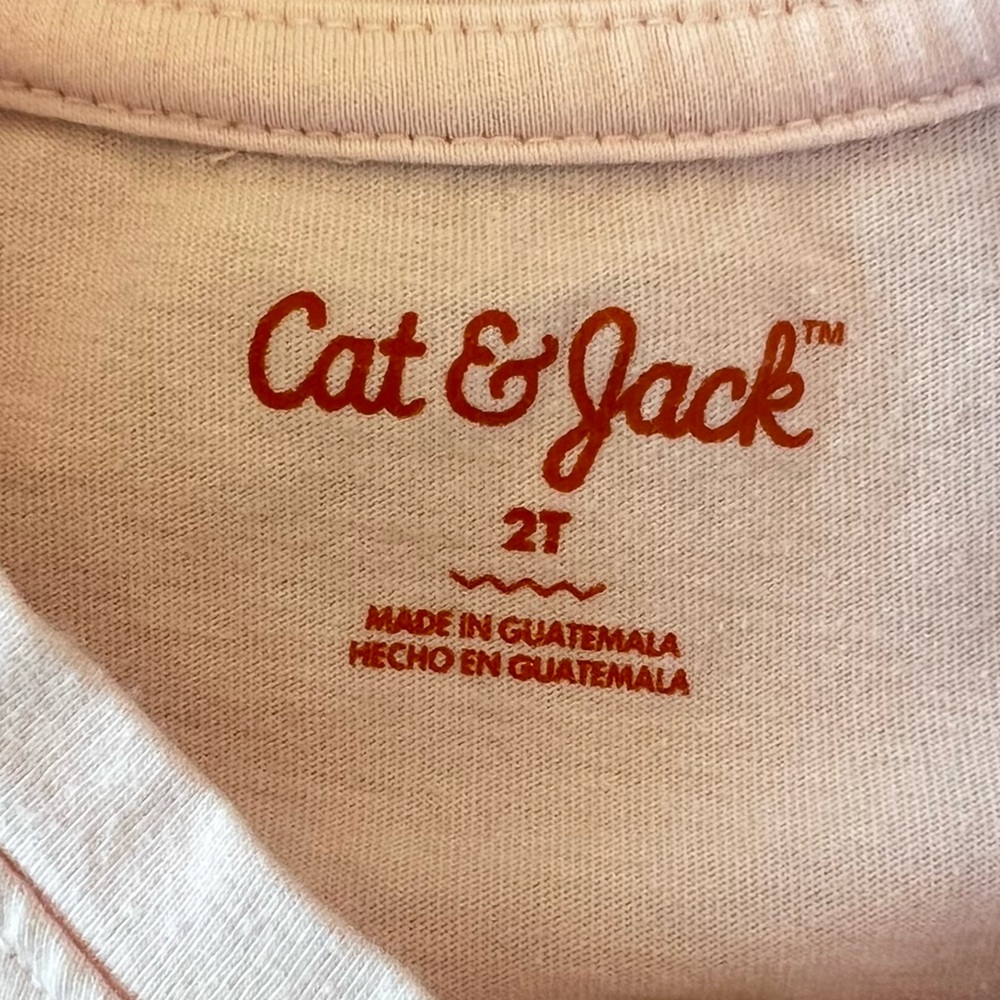 CAT & JACK Love My Mama Kids Toddler T-Shirt - Light Pink w/ Gold Print 2T - Picture 6 of 6